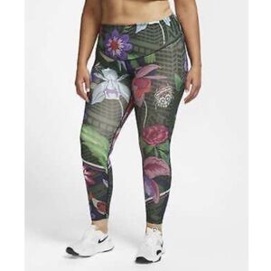 Nike One Icon Clash Tropical jungle spring Printed Legging Multi Color Pants 1x